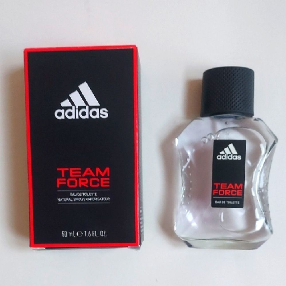 NIB Mens Adidas Team Force Eau de Toilette Natural Spray - 1.6 fl. Oz.